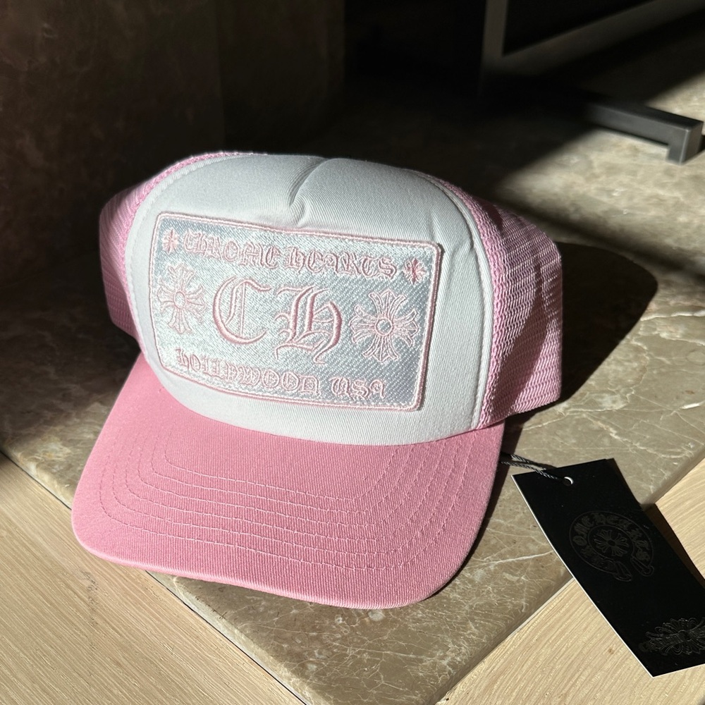 NWT Chrome Hearts Baby Pink Trucker Hat - Picture 2 of 6